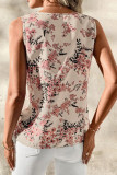Large Size V-Neck Lotus Leaf Short Sleeved Shirt
