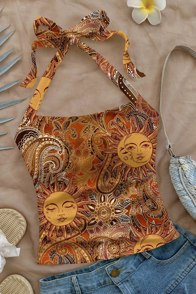Summer Printed Camisole Sleeveless Top