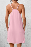 Solid Color Camisole Sleeveless Pajama Dress