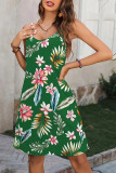 Large Size Camisole Sleeveless Printed Dress