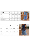 Leopard Sleeveless Lace Up Denim Vest Shorts Two-Piece Set