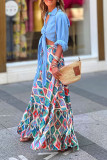 Bohemian Summer New Floral Print Loose Skirt