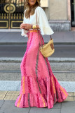 Bohemian Summer New Floral Print Loose Skirt