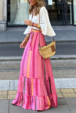 Bohemian Summer New Floral Print Loose Skirt