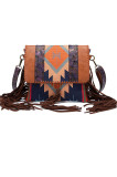 Vintage Bohemian Tassel Shoulder Cross Bag For Women