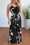 Summer Printed Sleeveless Camisole Jumpsuit