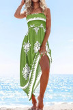 Printed Camisole Backless Sleeveless Dress
