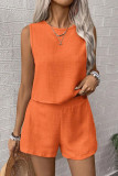 Summer Sleeveless Vest Shorts Two-Piece Set