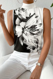 Summer Printed Sleeveless Halter Neck Vest