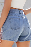 Summer Nail Bead Slimming Denim Shorts