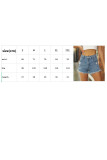 Summer Ripped Tassel Elastic Denim Shorts