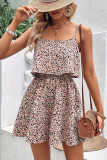 Bohemian Printed Ruffled Camisole Sleeveless Jumpsuit
