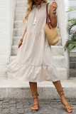 Sleeveless Loose Solid Color Summer Dress