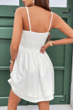 Solid Color Sleeveless Camisole Pleated Dress