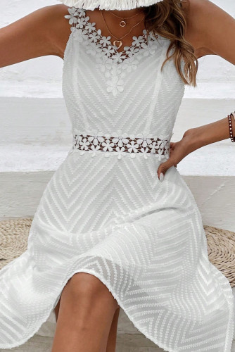 Summer Sleeveless Lace V-Neck Camisole Dress