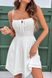 Solid Color Sleeveless Camisole Pleated Dress