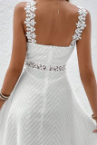 Summer Sleeveless Lace V-Neck Camisole Dress