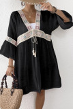 Embroidered Lace Beach Long Sleeve Cardigan