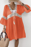 Embroidered Lace Beach Long Sleeve Cardigan