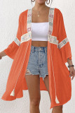 Embroidered Lace Beach Long Sleeve Cardigan