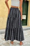 Ethnic Style Geometric Print Elastic High Waisted Skirt