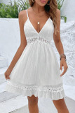 V-Neck Lace Sleeveless Camisole Dress