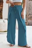 Summer Slit Drawsting Wide Leg Pants