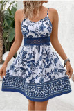 Bohemian Floral Print Sleeveless Camisole Dress