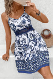Bohemian Floral Print Sleeveless Camisole Dress