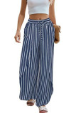 Summer Slit Drawsting Wide Leg Pants