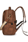 Retro Style Multifunctional PU Backpack