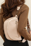 Retro Solid Color Shoulder Crossbody Bag