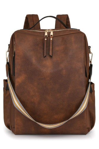 Retro Style Multifunctional PU Backpack