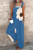 Flower Print Sleeveless Camisole Jumpsuit