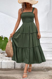 Summer Sleeveless Waist Cinched Camisole Dress