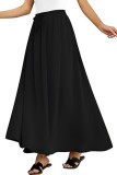 Elastic High Waisted Printed Pocket Skirt