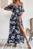 Irregular Floral Print Sleeveless Camisole Dress