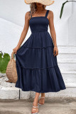Summer Sleeveless Waist Cinched Camisole Dress