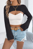 Summer Hollow Out Long Sleeved Knitted Sweater