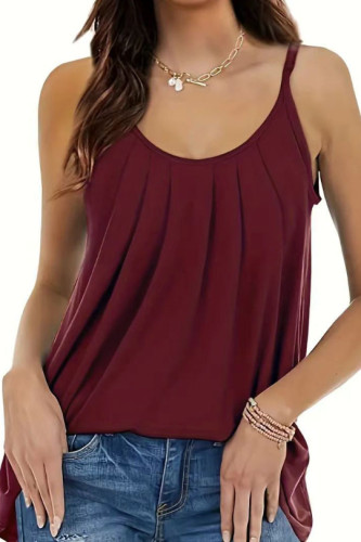 Solid Color Plus Size Sleeveless Ttank Top
