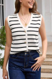 Summer Striped Knitted Sleeveless Vest