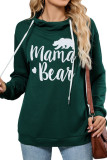 Solid Color Hooded Long Sleeved Sweatshirt