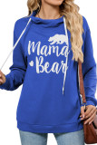 Solid Color Hooded Long Sleeved Sweatshirt