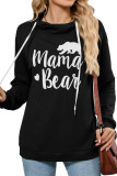 Solid Color Hooded Long Sleeved Sweatshirt