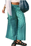 Autumn Winter Colored Striped Straight Leg Pants