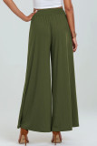 Elastic High Waisted Loose Pocket Pants