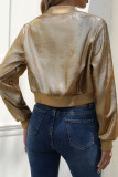Spring Autumn Zipper Long Sleeve Cardigan Jacket