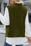 Retro V-Neck Sleeveless Sweater Vest