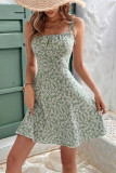 Floral Print Backless Sleeveless Camisole Dress