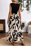 Summer Contrasting Sleeveless V-Neck Dress